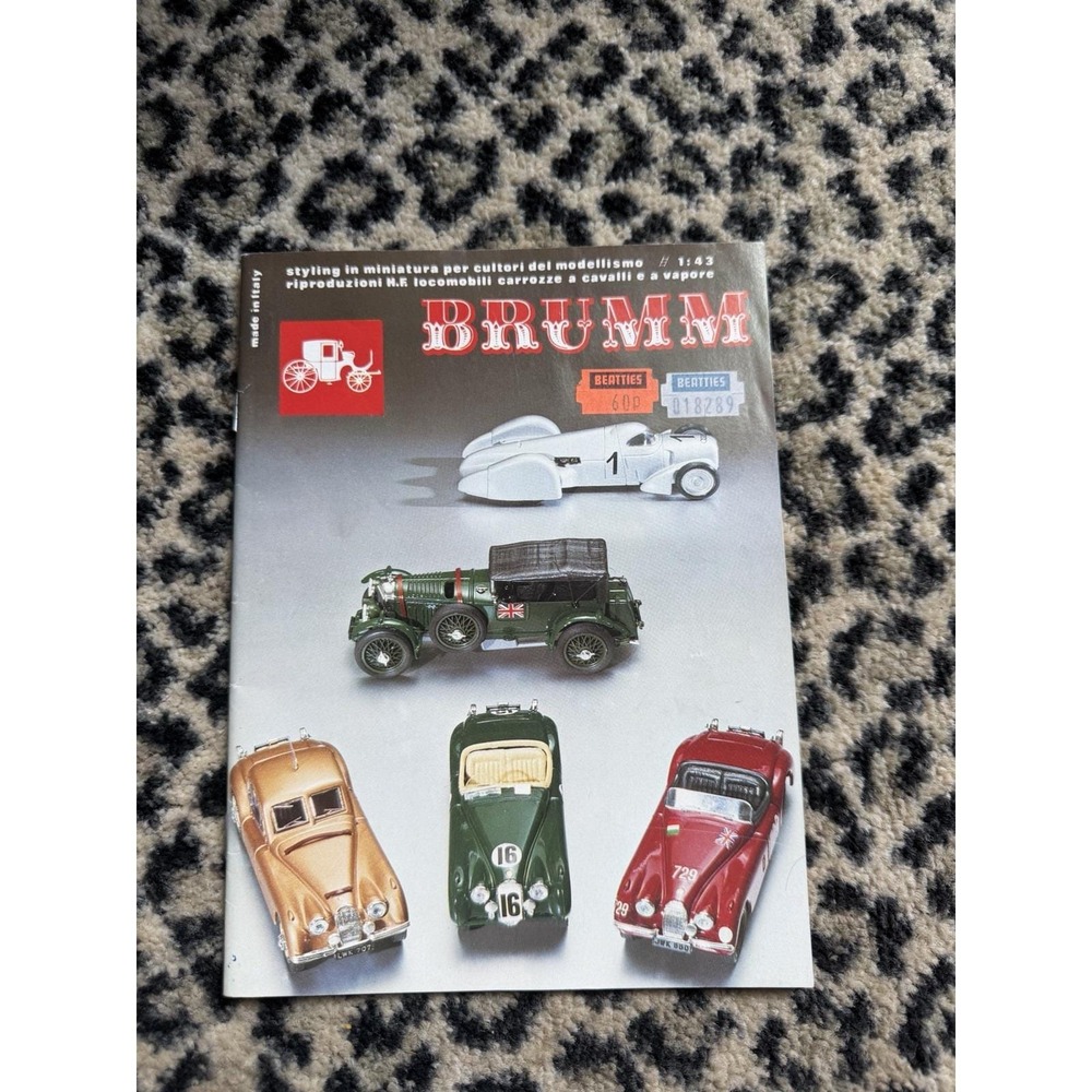 VTG Brumm Italy 1:43 Model Car Catalog Ferrari Jaguar Fiat Racing Cars Diecast